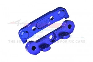 GPM MT2008 7075 ALLOY FRONT HINGE PIN BRACE SET TKR9561 For TEKNO 1/10 MT410 2.0 TKR9501  / 1/10 SCT410 2.0 TKR9500 - BLUE - MT2008-B