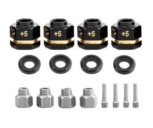 Brass 12mm Hex Adapter +3 / 5 / 10 /15mm 8269 For 1/10 RC TRAXXAS TRX-4 TRX-6 Crawler Truck - TRX-8269/5MM