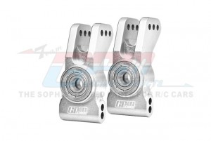 GPM MT2022 7075 ALLOY REAR HUBS LARGER INNER BEARINGS TKR9545 For TEKNO 1/10 MT410 2.0 / SCT410 2.0 4X4 Truck - SILVER - MT2022-S