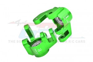 GPM MT2021 7075 ALLOY FRONT SPINDLES LARGER INNER BEARINGS TKR9541 For TEKNO 1/10 MT410 2.0 / SCT410 2.0 4X4 Truck - GREEN - MT2021-G