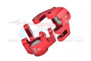 GPM MT2021 7075 ALLOY FRONT SPINDLES LARGER INNER BEARINGS TKR9541 For TEKNO 1/10 MT410 2.0 / SCT410 2.0 4X4 Truck - RED - MT2021-R