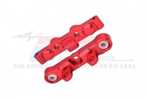 GPM MT2009 7075 ALLOY REAR HINGE PIN BRACE SET TKR9561 For TEKNO 1/10 MT410 2.0 / SCT410 2.0 4X4 Truck - RED - MT2009-R