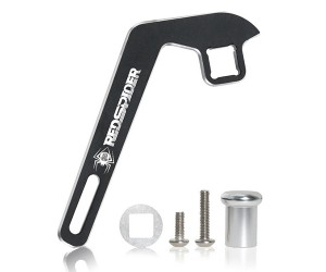 Aluminum One-handed Control Transmitter Steering Wheel Trigger For TRAXXAS TQi Transmitter 6530 - RS-TQI/BK