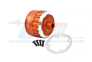 GPM SB011N 7075 ALLOY FRONT / CENTER / REAR DIFF HOUSING LOS252069 LOS257006 TEAM LOSI 1/6 SUPER BAJA REY 4X4 LOS05013 / SUPER BAJA REY 2.0 LOS05021 - ORANGE - SB011N-OR