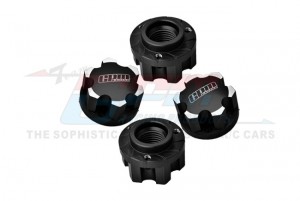 GPM XRT005 7075 PRO-LINE TIRE ALLOY WHEEL ADAPTERS 7756 For TRAXXAS 1/6 XRT 8S 1/5 X-MAXX MONSTER - BLACK - XRT005-BK