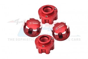 GPM XRT005 7075 PRO-LINE TIRE ALLOY WHEEL ADAPTERS 7756 For TRAXXAS 1/6 XRT 8S 1/5 X-MAXX MONSTER - RED - XRT005-R