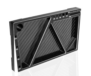 Aluminum And Carbon Fiber Multi-function Screw Storage Tray For RC Touring Buggy Monster Truck - ST021-BK