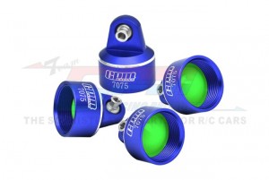 GPM TSDP/CAP ALUMINUM 7075 SHOCK CAPS 8964 FOR TRAXXAS 1/8 6S MAXX SLASH / TRAXXAS 1/10 MAXX W/ WIDEMAXX MONSTER - BLUE - TSDP/CAP-B