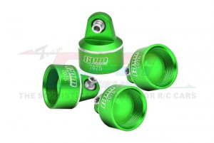 GPM TSDP/CAP ALUMINUM 7075 SHOCK CAPS 8964 FOR TRAXXAS 1/8 6S MAXX SLASH / TRAXXAS 1/10 MAXX W/ WIDEMAXX MONSTER - GREEN - TSDP/CAP-G
