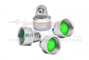 GPM TSDP/CAP ALUMINUM 7075 SHOCK CAPS 8964 FOR TRAXXAS 1/8 6S MAXX SLASH / TRAXXAS 1/10 MAXX W/ WIDEMAXX MONSTER - SILVER - TSDP/CAP-S