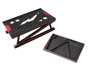 Aluminum & Carbon Fiber Setup Stand With Screw Tray Set For 1/10 RC Touring Short Course Car - ST022/RE