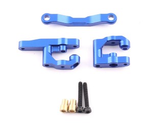 Aluminum Steering Set ARA340202 For ARRMA 1/18 GRANITE ARA2102T1 / TYPHON GROM MEGA 380 ARA2106T1 - BLUE - RS-ARA340202/BU