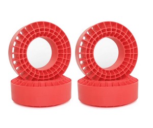 1.9 Inch Silicon Rubber Inserts 106-108mm x 42mm 4pcs For TRAXXAS TRX-4 AXIAL RACING SCX10 SCX10-II SCX10-III SCX10 PRO Crawler Truck - RED - TI10842/RE