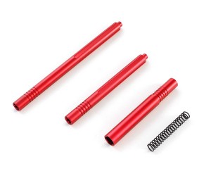 Aluminum Composite Center Slider Driveshaft AR310884 For ARRMA BIG ROCK / GRANITE / KRATON / VORTEKS / TYPHON / INFRACTION / VENDETTA 3S 4S BLX - RED - RS-AR310884/RE
