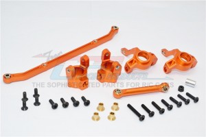 ALLOY FRONT C-HUB & FRONT KNUCKLE ARM (TOE-IN 5 DEGREE) & SCX160 TIE ROD AXIAL SCX10 - SCX019021/5D-OR