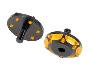 Aluminum M3 Screws Rear Wing Fixed Mount Bracket For 1/10 RC SAKURA D4 D5 Sport MR Drift Car - RS-D501A/GO