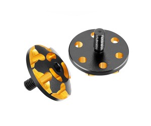 Aluminum M3 Screws Rear Wing Fixed Mount Bracket For 1/10 RC SAKURA D4 D5 Sport MR Drift Car - RS-D501B/GO