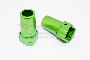 ALLOY REAR AXLE ADAPTERS 1/10 AXIAL SCX10 RC CRAWLER - Green - SCX022-G