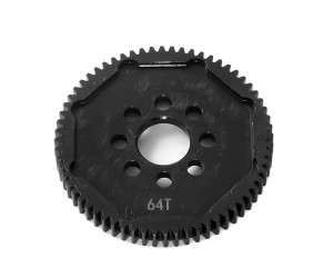 STEEL 06 MODULE SPUR GEAR - 64T 51356 FOR 1/10 TAMIYA TA07 TB-05 TT-02RR TT-02 RC CAR - RS-TA51356