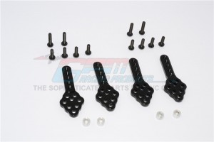 ALLOY FRONT+REAR ADJUSTABLE DAMPER  MOUNT WITH MULTIPLE HOLES(UPWARD &  DOWNWARD THE CHASSIS) AXIAL SCX10 - SCX028M/2-BK