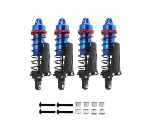 ALUMINUM BIG BORE OIL DAMPER WITH PERCH SET - 90mm 4PCS FOR 1/10 RC CAR CRAWLER BUGGY TRUCK - RS-DP90/BU