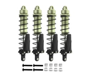 ALUMINUM BIG BORE OIL DAMPER WITH PERCH SET 100mm 4PCS FOR 1/10 RC CAR CRAWLER BUGGY TRUCK - RS-DP100/GR