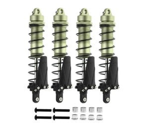 ALUMINUM BIG BORE OIL DAMPER WITH PERCH SET 120mm 4PCS FOR 1/10 RC CAR CRAWLER BUGGY TRUCK - RS-DP120/GR