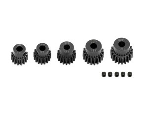 STEEL 0.8 Module 32 Pitch MOTOR PINION GEAR SET 13T - 21T FOR 1/8 1/10 RC TRAXXAS SLASH 4X4 - RS-PG083215-19T