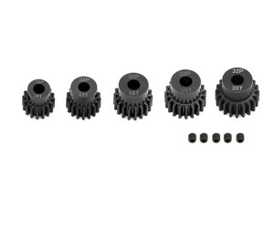 STEEL 0.8 Module 32 Pitch MOTOR PINION GEAR SET 13T - 21T FOR 1/8 1/10 RC TRAXXAS SLASH 4X4 - RS-PG083216-20T