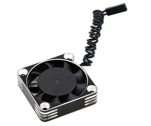 ALUMINUM HEATSINK COOLING FAN 25 X 25mm 32000RPM 8.4V - BLACK - RS-FAN2520/BK