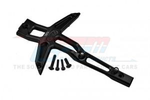 GPM TXMS048CN ALUMINUM 7075  FRONT CHASSIS BRACE 8921 TRAXXAS 1/10 MAXX W/WIDEMAXX / 1/8 MAXX SLASH MONSTER - BLACK - TXMS048CN-BK