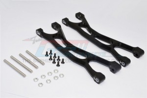 GPM TXM054F/R ALUMINIUM FRONT / REAR UPPER ARMS FOR 6S TRAXXAS XMAXX 6S 8S - Black - TXM054F/R-BK