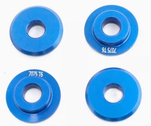 ALUMINUM 7075 TIRE HEX SHIM WASHER FOR 1/7 TRAXXAS Unlimited Desert Racer UDR 85086-4 - BLUE - TRX-8447/BU