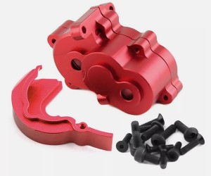 ALUMINUM GEARBOX WITH MOTOR COVER 7091 7379R FOR TRAXXAS 1/16 RC MINI E-REVO SUMMIT SLASH - TRX-7091/RE