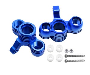 ALUMINUM FRONT STEERING KNUCKLE ARM ARA330558 FOR 1/5 ARRMA KRATON OUTCAST 8S - BLUE - RS-ARA330558/BU