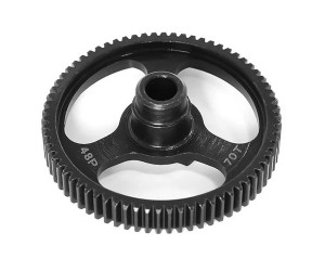 STEEL TRANSMISSION SPUR GEAR 48 PITCH 48T / 55T / 62T / 70T FOR TRAXXAS 1/10 4TEC 2.0 RC CAR - 70T - RS-TRX48P70T