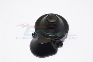 ALLOY TRANSMISSION SPUR GEAR CASE  COVER  AXIAL SCX10 - SCX038GCA-BK