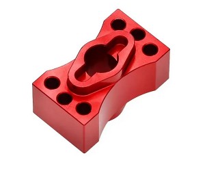 ALUMINUM DIFFERENTIAL SPOOL LOCKER LOS242037 FOR LOSI RC 1/8 LMT 4WD SOLID AXLE MONSTER TRUCK - RED - RS-LOS242037/RE