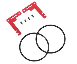 ALUMINUM SHORT TYPE BATTERY BRACKET MOUNT FOR 1/10 RC TAMIYA TT-02 TT-02B BUGGY RC CAR - RED - TT02-20/RE