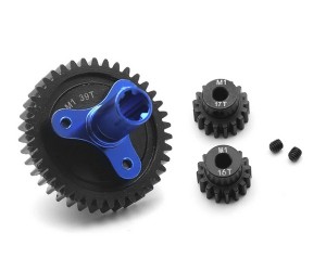 STEEL M1 SPUR GEAR CLUTH SLIPPER 16T / 17T PINION GEAR ARA310948 FOR ARRMA 1/10 RC GRANITE KRATON OUTCAST SENTON 3S 4S BLX - RS-ARA310948/39T