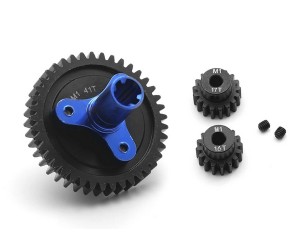 STEEL M1 SPUR GEAR CLUTH SLIPPER 16T / 17T PINION GEAR ARA310948 FOR ARRMA 1/10 RC GRANITE KRATON OUTCAST SENTON 3S 4S BLX - 41T - RS-ARA310948/41T