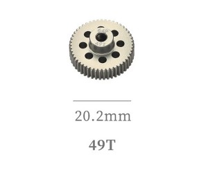 HARD COATED ALUMINUM 64P PITCH 41T - 54T PINION GEAR FOR 1/8 1/10 RC CAR BUGGY SHORT COURSE - RS-PG64P49T