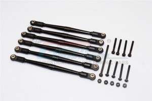 ALUMINIUM ADJUSTABLE LINK PARTS FOR 295MM WHEELBASE  AXIAL SCX10 - SCX049/295-BK-BEBK