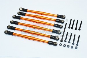 ALUMINIUM ADJUSTABLE LINK PARTS FOR 295MM WHEELBASE  AXIAL SCX10 - SCX049/295-OR-BEBK