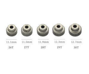 HARD COATED ALUMINUM 64P PITCH 21T - 44T 5PCS PINION GEAR ET FOR 1/8 1/10 RC CAR BUGGY - RS-PG26-30T