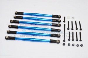 ALUMINIUM ADJUSTABLE LINK PARTS FOR 308MM WHEELBASE  AXIAL SCX10 - Blue - SCX049/308-B-BEBK