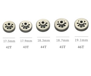 HARD COATED ALUMINUM 64P PITCH 21T - 44T 5PCS PINION GEAR ET FOR 1/8 1/10 RC CAR BUGGY - RS-PG42-46T