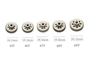 HARD COATED ALUMINUM 64P PITCH 21T - 44T 5PCS PINION GEAR ET FOR 1/8 1/10 RC CAR BUGGY - RS-PG45-49T