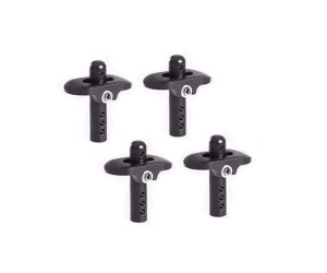 ALUMINUM BODY POST 37 / 47 / 57mm AR320357 FOR ARRMA KRATON LIMITLESS TALION TYPHON OUTCAST 6S BLX - BLACK - 37mm - RS-AR320357S/BK