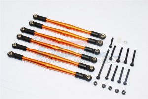 ALUMINIUM ADJUSTABLE LINK PARTS FOR 308MM WHEELBASE  AXIAL SCX10 - SCX049/308-OR-BEBK